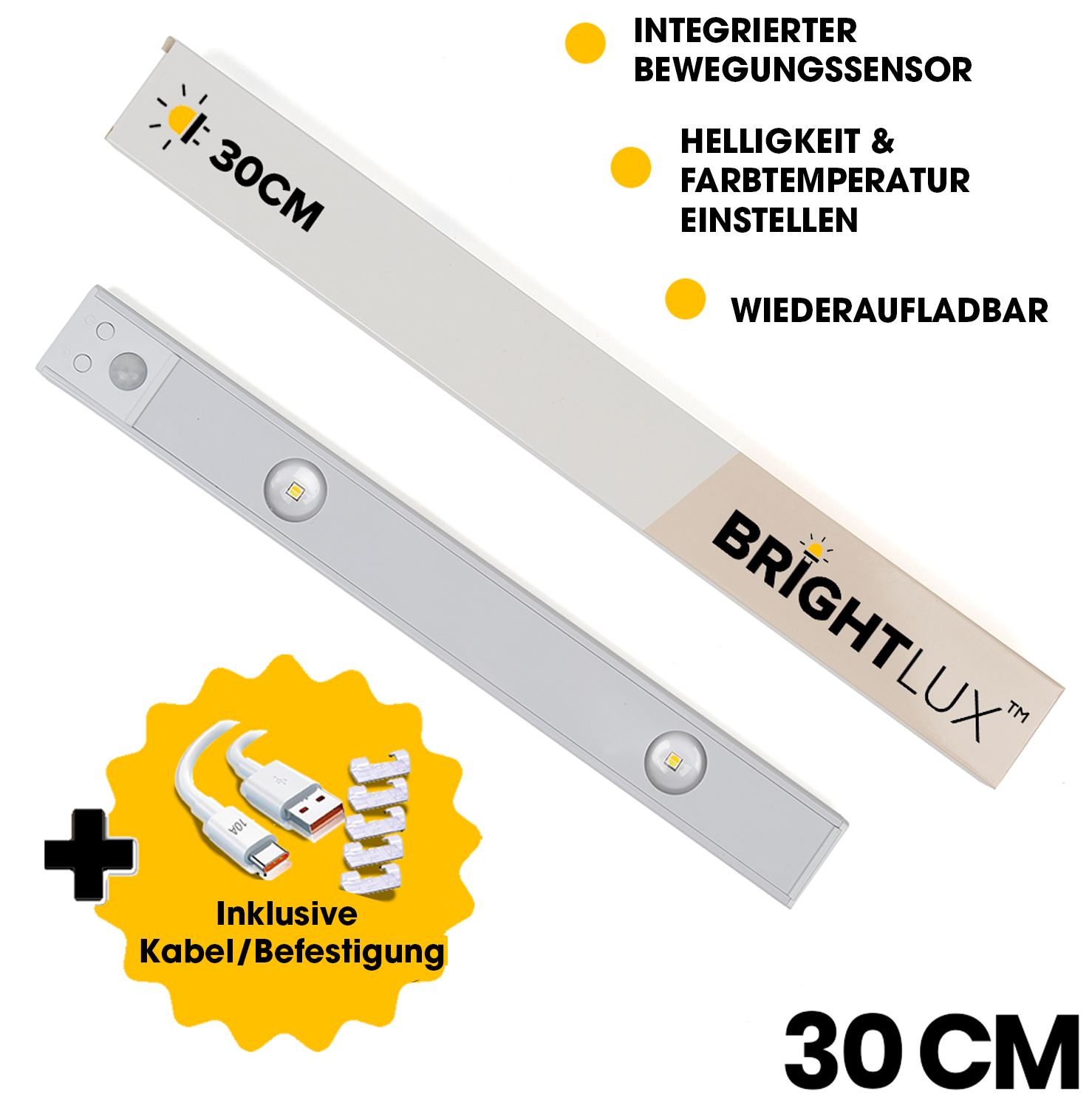 BrightLux™ – Kabellose LED-Lampe