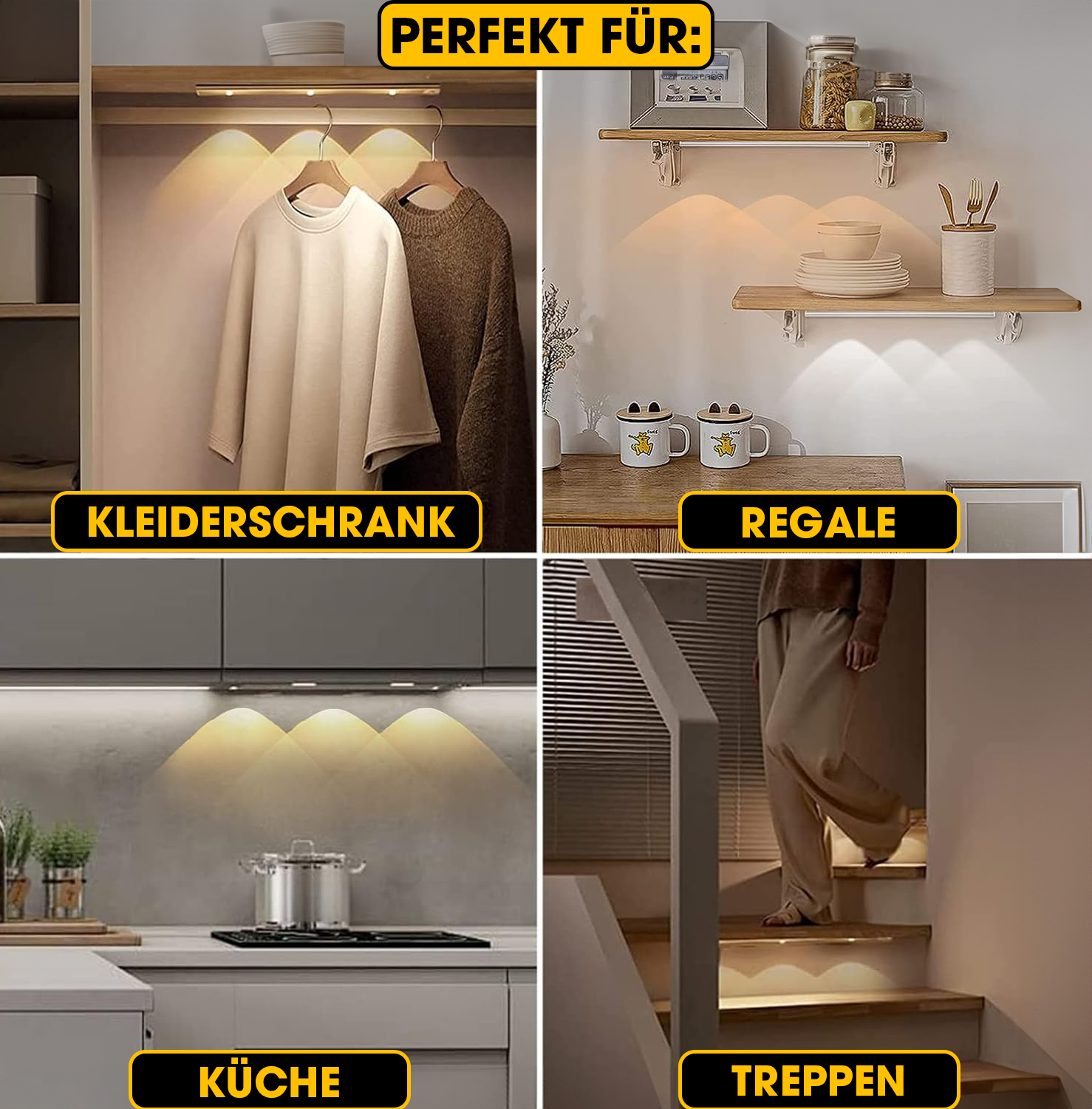 BrightLux™ – Kabellose LED-Lampe